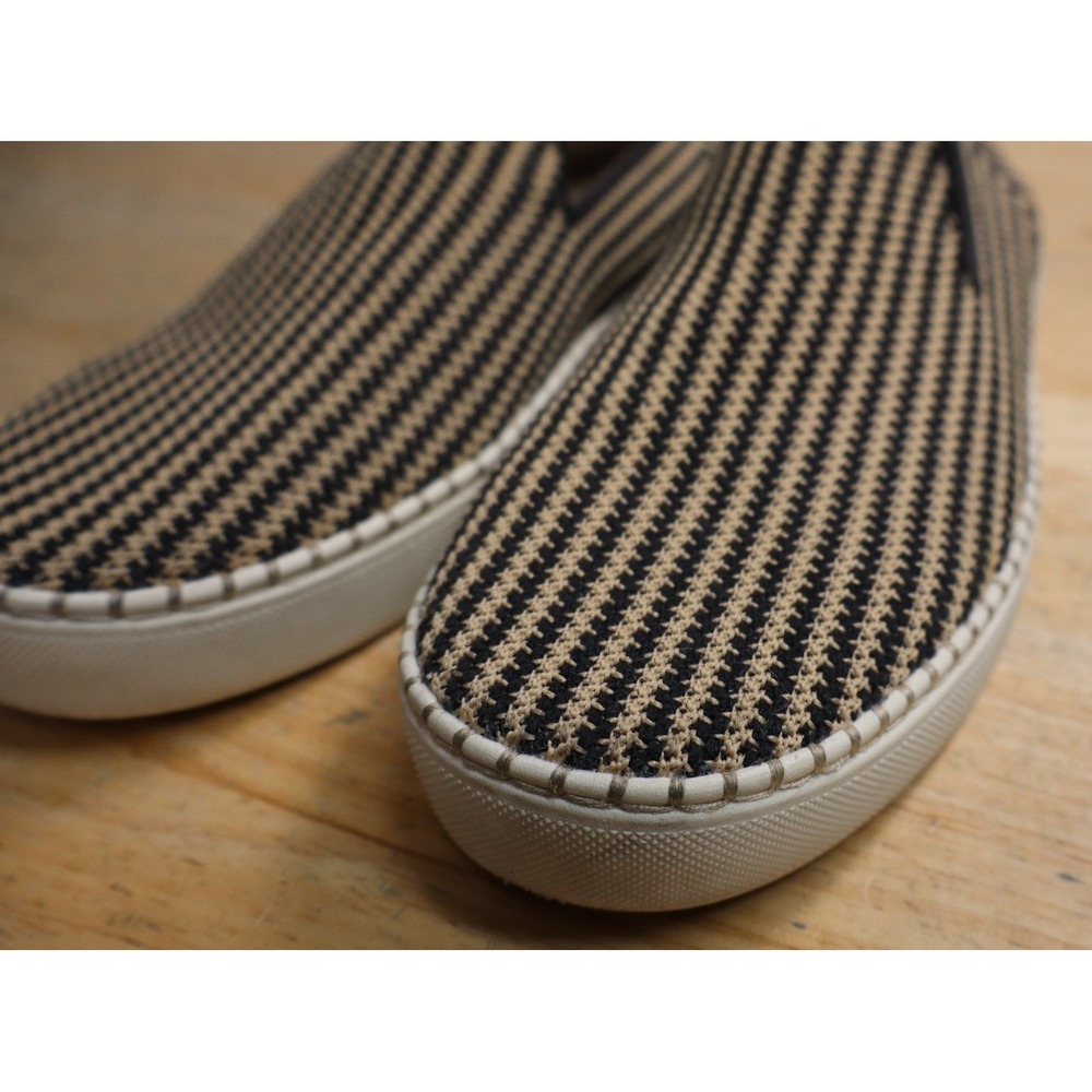 Rothy's The Original Slip On Toffee Stripe Hemp Sneakers Shoes Women's 9.5 - Picture 3 of 11